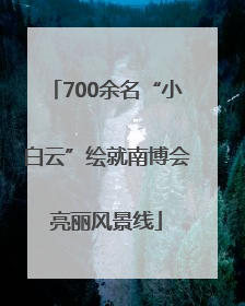 700余名“小白云”绘就南博会亮丽风景线