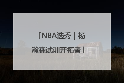 NBA选秀｜杨瀚森试训开拓者
